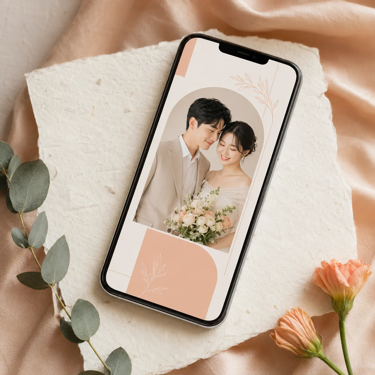 Pure Romance 모바일 청첩장 템플릿